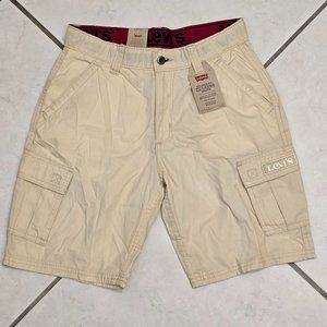 Levi's Boys' Relaxed Fit XX Cargo Shorts, 16 W28, Light Beige - Brand New!